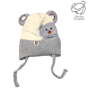 Gorro Oso gris niño