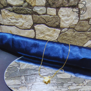 Collar tortuga rodio