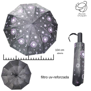 Sombrilla mediana automatica  astros