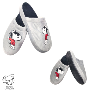 Pantufla Snoopy Gris talla 38-39