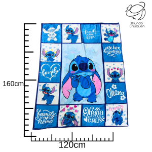 Cobija semitermica Stitch (bajo pedido)