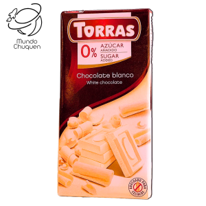 Chocolatina torras(chocolate blanco)75 gr-0% azucar