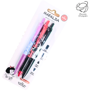 Esfero X3 mafalda tinta negra