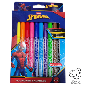 Marcadores lavables Spiderman