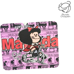 Pad mouse Mafalda fondo rosa