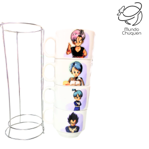 Mug X4 Dragon ball (apilable)