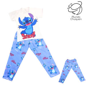 Pijama Stitch aguamarina talla s-m