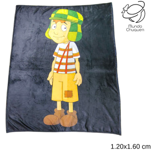 Cobija Chavo del ocho fondo negro semitermica