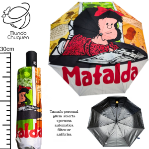 Sombrilla Mafalda Automatica Personal Reforzada