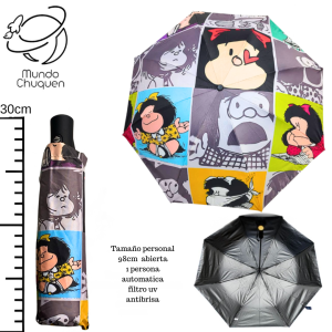 Sombrilla Mafalda Automatica Personal Reforzada