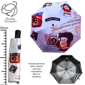 Sombrilla Mafalda Automatica Personal Reforzada