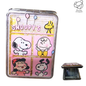 Espejo Snoopy con escarcha