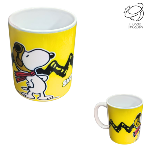 Mug Snoopy fondo amarillo