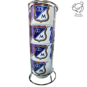 Mug Millonarios x 4 apilable