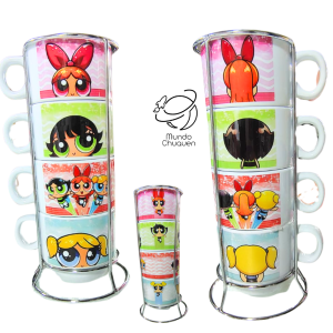 mug Chicas superpoderosas x 4 apilable