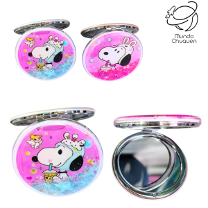 Espejo Snoopy con escarcha