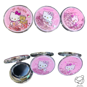 Espejo Hello kitty con escarcha