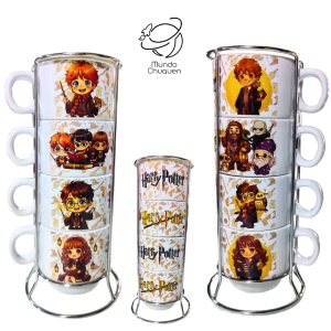 mug Harry potter x 4 apilable