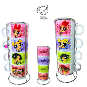 mug Chicas superpoderosas x 4 apilable
