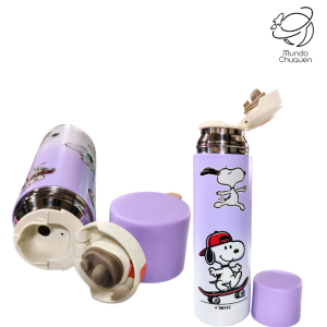 Termo Snoopy Lila degrade acero 520 ml