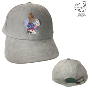 Gorra remy ratatouille gris bordada