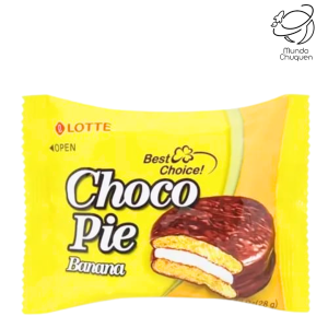 Galleta chocolate rellena masmelo  banana28 gr