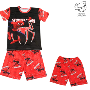 Pijama Spiderman Pantaloneta Talla l-xl