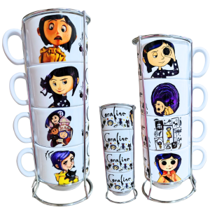Mug Coraline x4 Apilable