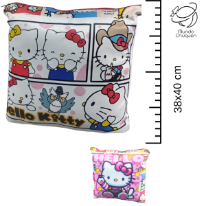 Cojin Hello kitty con cremallera