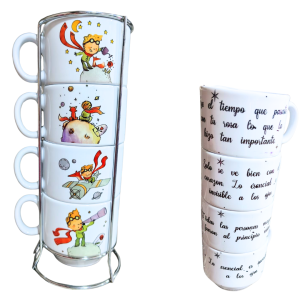 Mug x4 Principito(apilable)