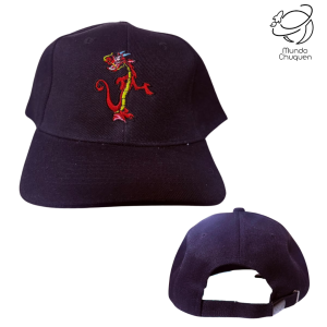 Gorra mushu negra bordada