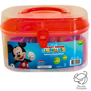 Masa moldeable x16 colores mickey