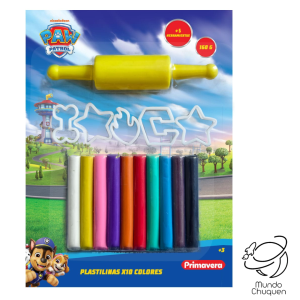 Plastilina x10 colores Paw patrol