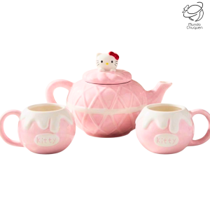 tetera y mugs Hello Kity