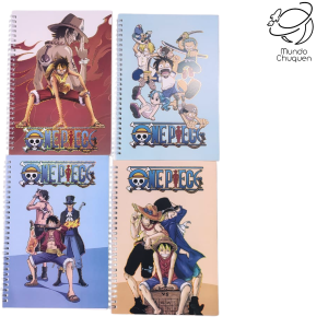Cuaderno argollado one piece unidad