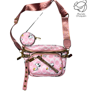 Canguro Snoopy rosado