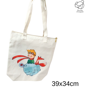 Tote bag Principito con cremallera