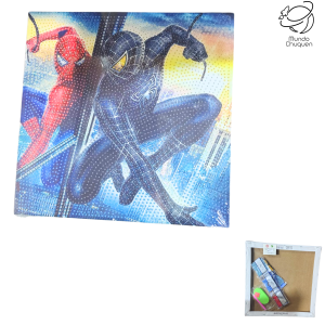 Cuadro gemas spiderman 30x30 cm