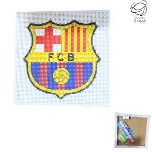 Cuadro gemas Barcelona 20x20 cm