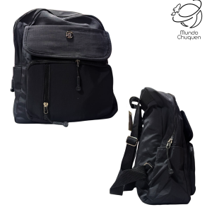 Morral tapa negra