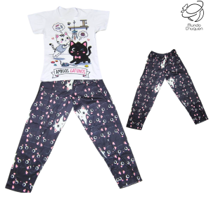 Pijama Gatos Talla S-M