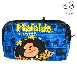 Cartuchera Mafalda 3 cremalleras