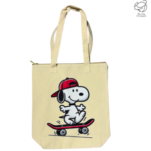 Tote bag Snoopy con cremallera