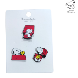 Pin Snoopy  casa x3 metalico