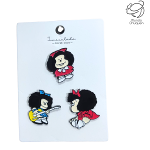 Pin Mafalda clasica metalico x3