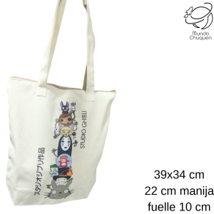 Tote bag con cremallera Totoro