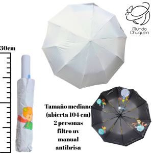 Sombrilla mediana principito reforzada  automática filtro uv